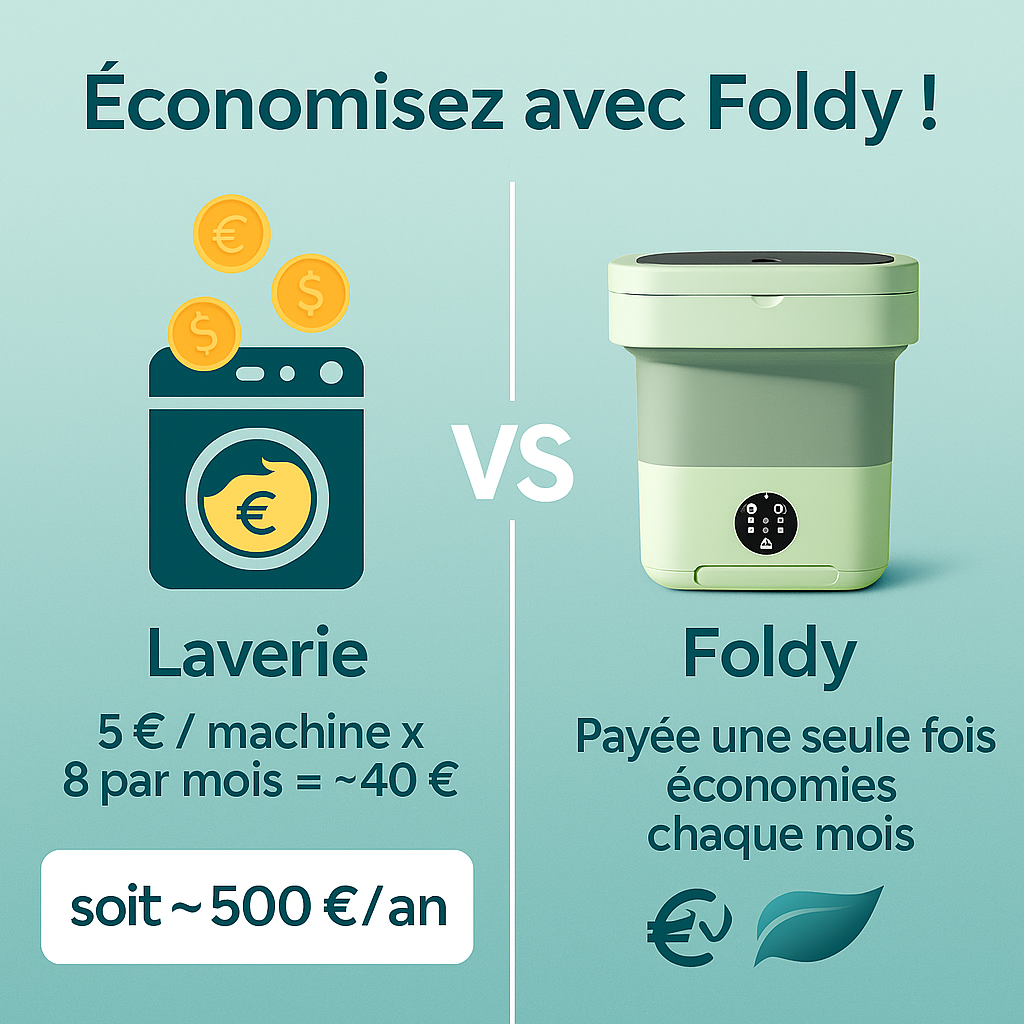 mini machine a laver foldy vs une laverie